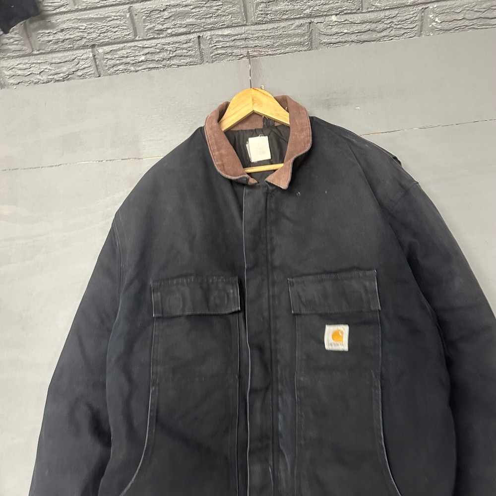 Carhartt Arctic Traditional Coat‎ C03 BLK Black Duck Canvas Quilt Lined Jacket